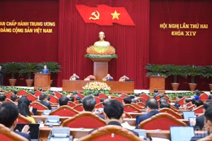 Quang cảnh Hội nghị lần thứ hai Ban Chấp hành Trung ương Đảng khóa XIV.