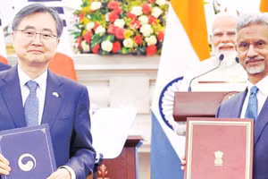 Ấn Độ và Hàn Quốc ký thỏa thuận hợp tác.