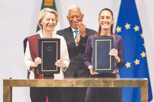 Các nhà lãnh đạo EU và Mexico gặp mặt tại Mexico City.