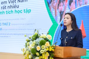 Bà Lê Bùi Thị Mai Uyên, Phó Tổng Giám đốc Nestlé Việt Nam phát biểu tại hội thảo.
