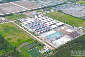 Một góc cụm công nghiệp Gia Thuận 1 (xã Gia Thuận, tỉnh Đồng Tháp).