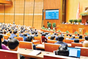 Ngày 7/4, Quốc hội đã thông qua Nghị quyết bầu đồng chí Tô Lâm, Tổng Bí thư Ban Chấp hành Trung ương Đảng Cộng sản Việt Nam, giữ chức Chủ tịch nước Cộng hòa xã hội chủ nghĩa Việt Nam nhiệm kỳ 2026-2031. (Ảnh: LINH NGUYÊN)