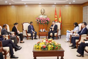 Quang cảnh buổi tiếp. (Ảnh: TTXVN)