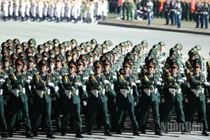 [Ảnh] Hình ảnh buổi Sơ duyệt cấp Nhà nước lễ diễu binh, diễu hành tại Quảng trường Ba Đình