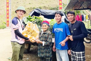 Nông sản vùng cao được Trạm Nụ Cười Đà Nẵng thu gom chuyển xuống thành phố.