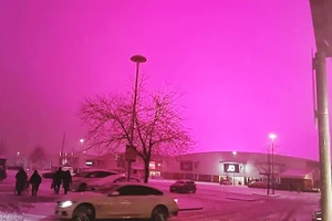 Bầu trời mầu hồng