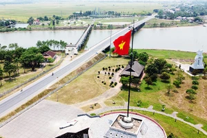 Dự án Công viên Thống Nhất tại Khu Di tích quốc gia đặc biệt Đôi bờ Hiền Lương - Bến Hải (Quảng Trị). Ảnh: ANH QUÂN