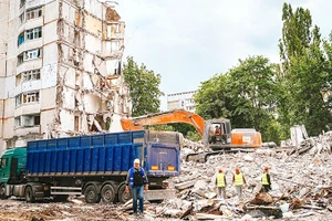 Nhiều thành phố tại Ukraine bị thiệt hại nặng do xung đột. Ảnh: GETTY IMAGES
