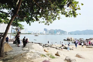 Ngắm nhìn thành phố từ Hòn Chồng.