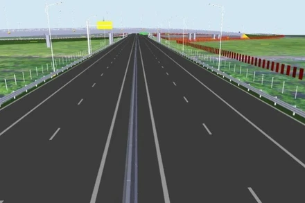 Dự án đường cao tốc Thành phố Hồ Chí Minh-Thủ Dầu Một-Chơn Thành có quy mô 4 làn xe và có làn dừng xe khẩn cấp liên tục toàn tuyến. (Ảnh: TRỊNH BÌNH)