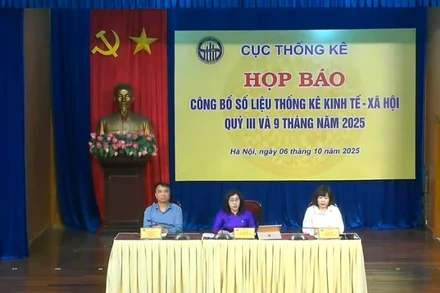 Cục Thống kê họp báo công bố các chỉ tiêu kinh tế-xã hội quý III và tháng 9/2025.