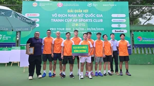Vận động viên quần vợt Việt Nam hội tụ tại Giải VTF Pro Tour 200. (Ảnh: VTF)