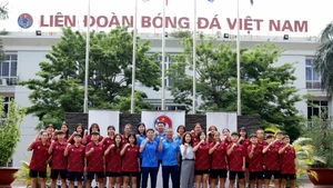 Các thành viên đội tuyển U20 nữ Việt Nam. (Ảnh: VFF)