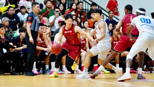 Dư Minh An giúp Saigon Heat chiến thắng trước vòng playoffs. (Ảnh: VBA)