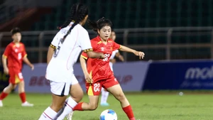 U19 nữ Việt Nam giành chiến thắng đậm trước U19 nữ Timor-Leste. (Ảnh: VFF)