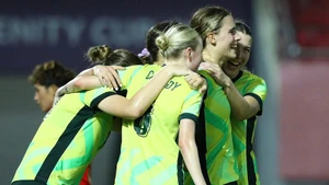 Đội tuyển U23 nữ Australia ăn mừng chức vô địch. (Ảnh: Football Australia)