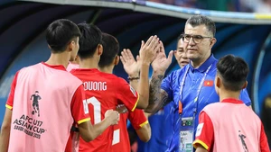 Thầy trò huấn luyện viên Cristiano Roland hướng tới Vòng loại U17 châu Á 2026 diễn ra vào tháng 11 tới đây. (Ảnh: VFF)