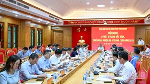 Quang cảnh Hội nghị sơ kết 6 tháng đầu năm, triển khai nhiệm vụ 6 tháng cuối năm 2025 của Đảng bộ các cơ quan Đảng Trung ương. 