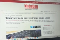 Tổ chức xếp hạng thị trường FTSE Russell công bố thị trường chứng khoán Việt Nam chính thức được nâng hạng.