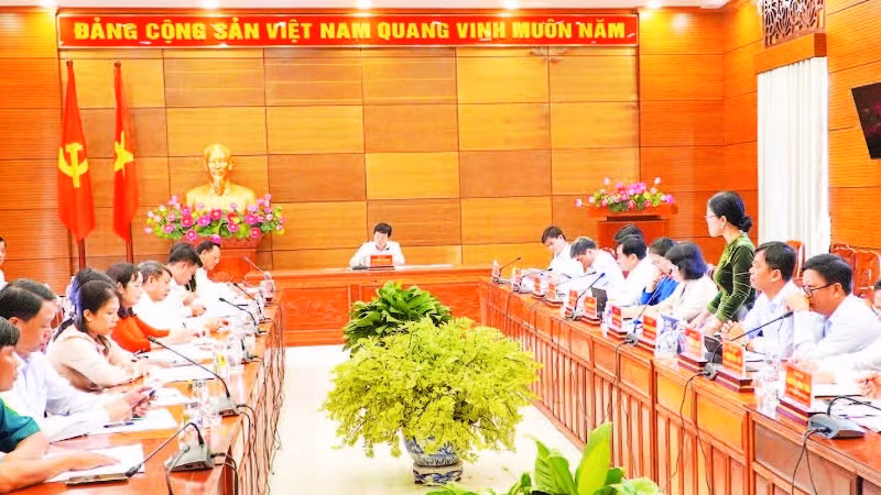 Tổ công tác thẩm định văn kiện Đại hội Đảng bộ trực thuộc Tỉnh ủy Đồng Tháp, nhiệm kỳ 2025-2030 thẩm định văn kiện Đại hội Đảng bộ phường Cao Lãnh.