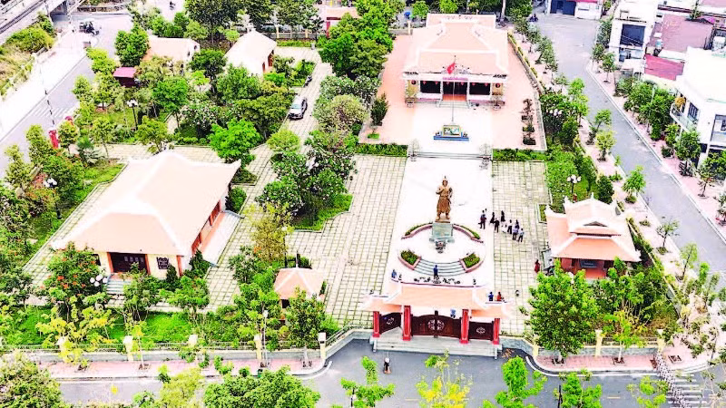 Đền thờ Nguyễn Hữu Cảnh (di tích lịch sử-văn hóa cấp quốc gia) sau khi được tôn tạo, nâng cấp.