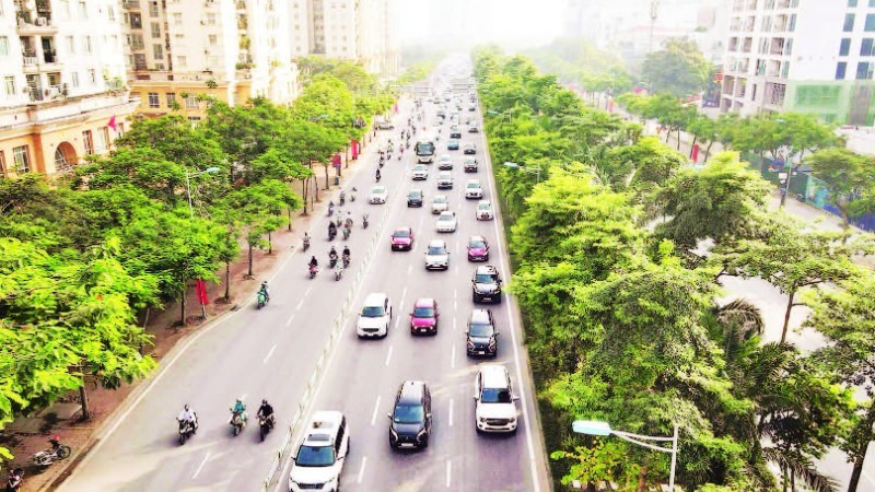 Tình trạng giao thông trên đường Võ Chí Công đã bước đầu trật tự, thuận lợi hơn.