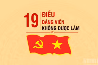 [Infographic] 19 điều Đảng viên không được làm
