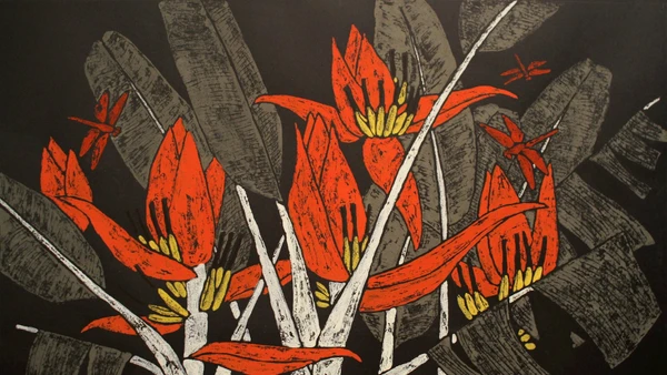 Trần Tuyết Mai, Hoa chuối, 70x46 cm, 2011.