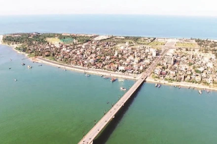 Một góc bán đảo Bảo Ninh, phường Đồng Hới, tỉnh Quảng Trị.