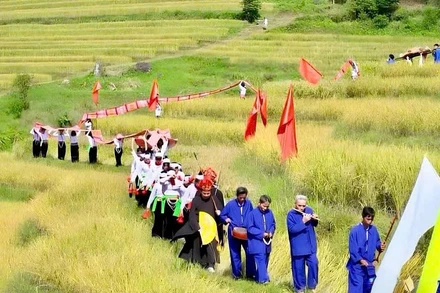 Nhiều nghi thức văn hóa đặc sắc của người dân tộc Mường được thực hiện tại lễ hội.