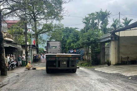 Hiện trường vụ tai nạn.