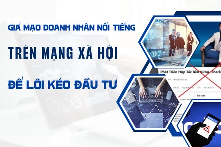 Giả mạo doanh nhân nổi tiếng trên mạng xã hội để lôi kéo đầu tư.
