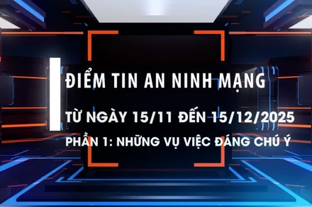 Điểm tin an ninh mạng từ ngày 15/11-15/12/2025. Phần 1: Những vụ việc đáng chú ý.