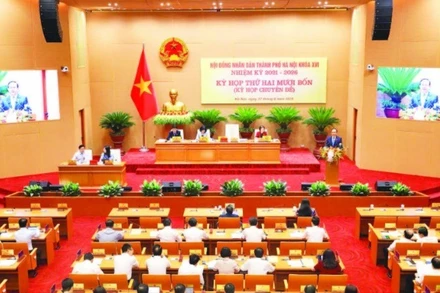 Quang cảnh Kỳ họp thứ 24 (kỳ họp chuyên đề) của Hội đồng nhân dân thành phố khóa 16.