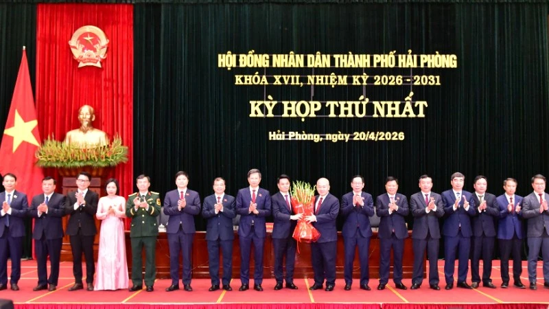 Đồng chí Đỗ Thành Trung được bầu làm Chủ tịch UBND TP Hải Phòng nhiệm kỳ 2026-2031