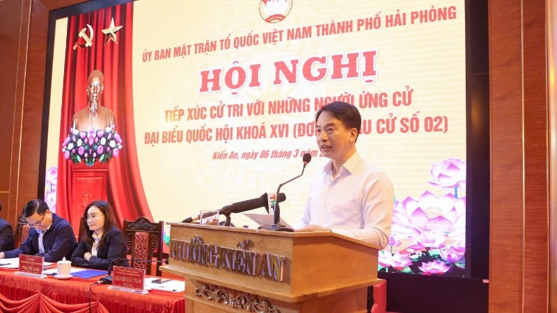 Hải Phòng tổ chức tiếp xúc cử tri trực tiếp và trực tuyến cho ứng cử viên HĐND