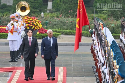 Chủ tịch nước Lương Cường chủ trì lễ đón Chủ tịch Hội đồng châu Âu thăm chính thức Việt Nam