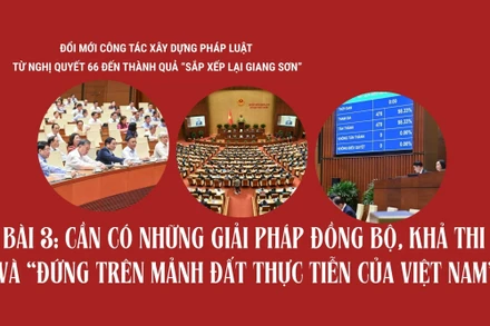 Cần có những giải pháp đồng bộ, khả thi và “đứng trên mảnh đất thực tiễn của Việt Nam”