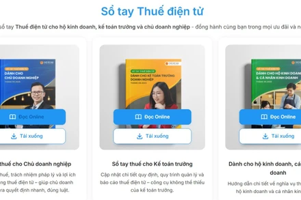 Cục Thuế đã nghiên cứu ban hành bộ 3 cuốn Sổ tay điện tử 
