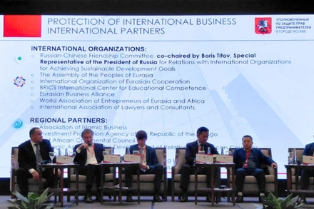 Phiên thảo luận về phát triển doanh nghiệp, hợp tác kinh tế đối ngoại và đầu tư. Ảnh: Thanh Nga