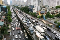 Đường vành đai 3 trên cao.