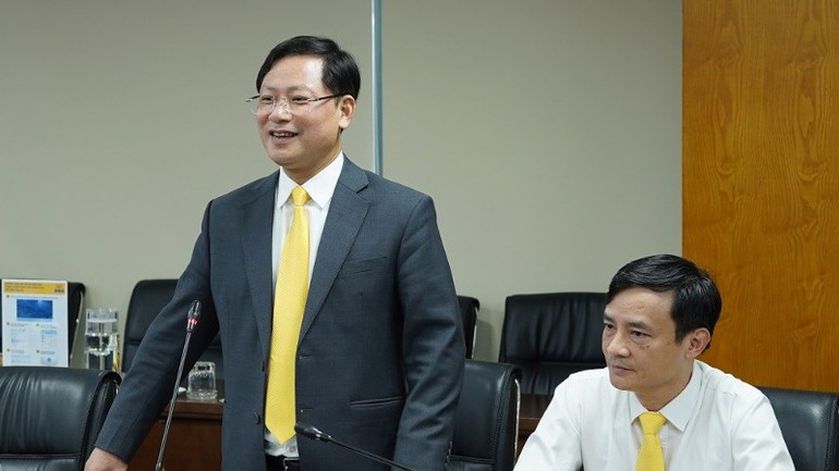 Tổng Giám đốc Tổng công ty Bưu điện Việt Nam, ông Chu Quang Hào, phát biểu tại lễ ký kết. eb5068816e6a95c3e618220e9eabae95894f9e3b-6447.jpg