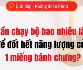 [Video] Cần chạy bộ bao lâu để dốt hết năng lượng từ một miếng bánh chưng?