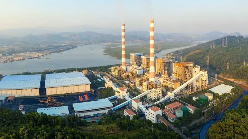 Toàn cảnh Công ty Cổ phần Nhiệt điện Quảng Ninh. 