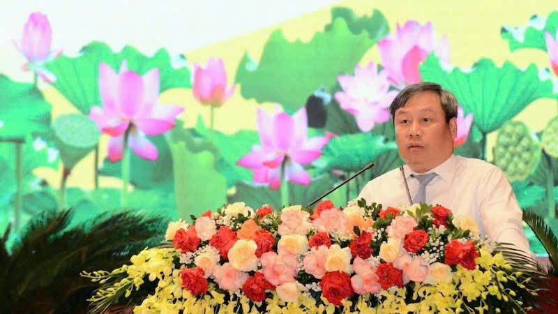 Bí thư Tỉnh ủy Quảng Ninh Vũ Đại Thắng phát biểu tại hội nghị. tg-3.jpg