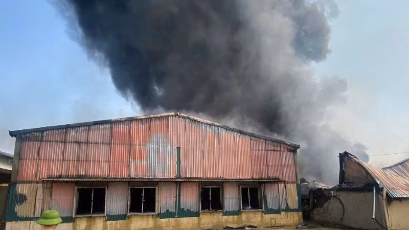 Hiện trường vụ cháy.