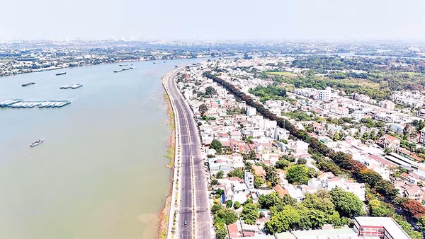 Tuyến đường ven sông Đồng Nai hoàn thành, đưa vào sử dụng năm 2025 góp phần thay đổi diện mạo đô thị phường Trấn Biên.