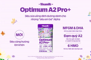 Sản phẩm sữa uống dinh dưỡng Vinamilk Optimum A2 Pro+ mới.