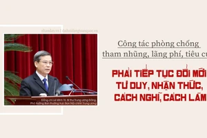 Công tác phòng chống tham nhũng, lãng phí, tiêu cực phải tiếp tục đổi mới tư duy, nhận thức, cách nghĩ, cách làm