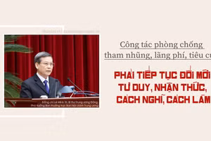Công tác phòng chống tham nhũng, lãng phí, tiêu cực phải tiếp tục đổi mới tư duy, nhận thức, cách nghĩ, cách làm